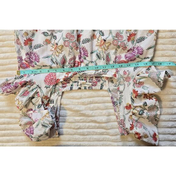 Ophelia & Indigo Floral Block Print Midi Dress - Picture 10 of 12